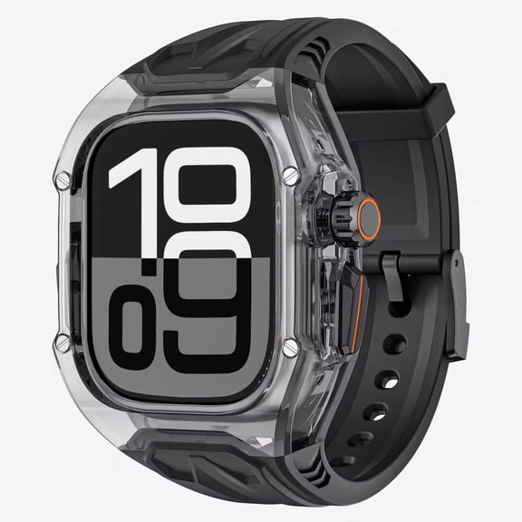 Rasdwt Rugged Band and Case Compatible with Apple Watch Ultra 3 2 1 Series 11 10 9 49mm 46mm 45mm 44mm 42mm, iWatch Sport Strap with Shockproof PC Frame Bumper