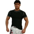 thumbnail image 1 of Rash Guard Black Half Sleeve Size 3XS NO Logo Sparring Fitness Rash Guards Grappling, Kickboxing Rash Guards, Fighting, Muay Thai Training Rash Guards, 1 of 1