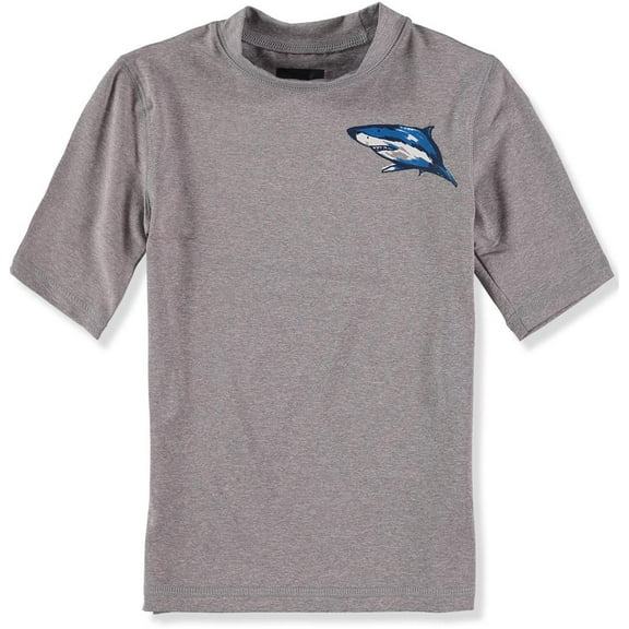 Rash Guard Boys 4-20 Swimwear Rashguard Grey/Royal 4/5