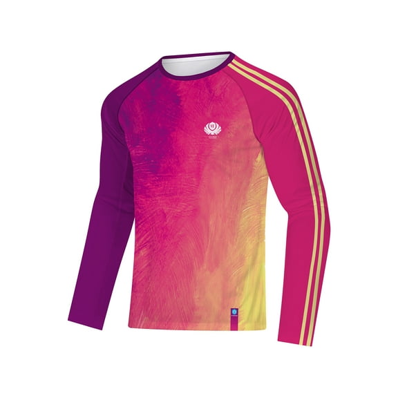 Rash Guard Long Sleeve Men Sun Protection Shirts UPF 50  Quick Dry for Outdoor Activities Purple S