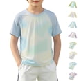 thumbnail image 1 of Rash Guard for Boys Short Sleeve Unisex Sun Shirt Swim Shirts Quick Dry Girls Swim Top 7-8 Years, 1 of 7