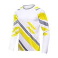 thumbnail image 1 of Rash Guard for Men Workout Shirts Quick Dry Swim Shirts UPF 50+ Sun Protection Long Sleeve Men's Clothing Yellow L, 1 of 7