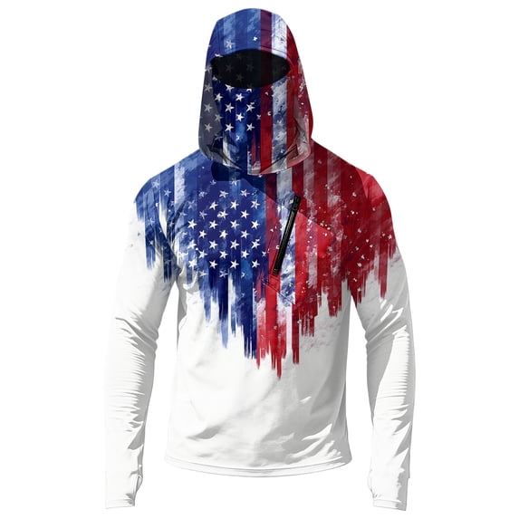 Rash Guard for Men Upf 50+ Long Sleeve Uv Protection Shirts Outdoor Hiking Swimming Fishing