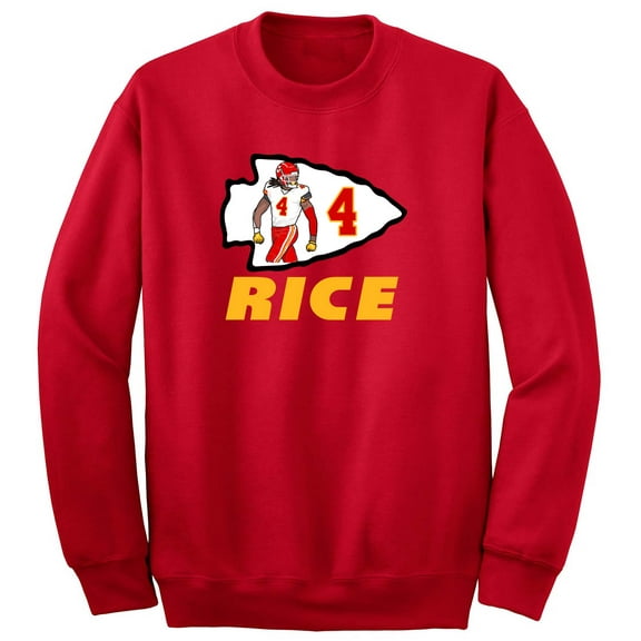 Rashee Rice Chiefs Logo Touchdown Crew Neck Sweatshirt