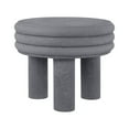 thumbnail image 1 of Rashida 17.75" Contemporary Minimalist Curvy High Accent Table , Gray Frosted, 1 of 9