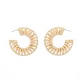 thumbnail image 1 of Rashida Raffia Hoop Earring, 1 of 1
