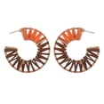 thumbnail image 1 of Rashida Raffia Hoop Earring, 1 of 2