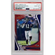 Rashod Bateman Ravens 2021 Absolute Red Squares Rookie Card /499 PSA 10 Gem Mint