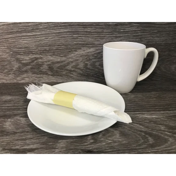Rasie 4.25 X 1.5 Cream Napkin Bands (500) Self Adhesive Ships Free($0.016/Pc)