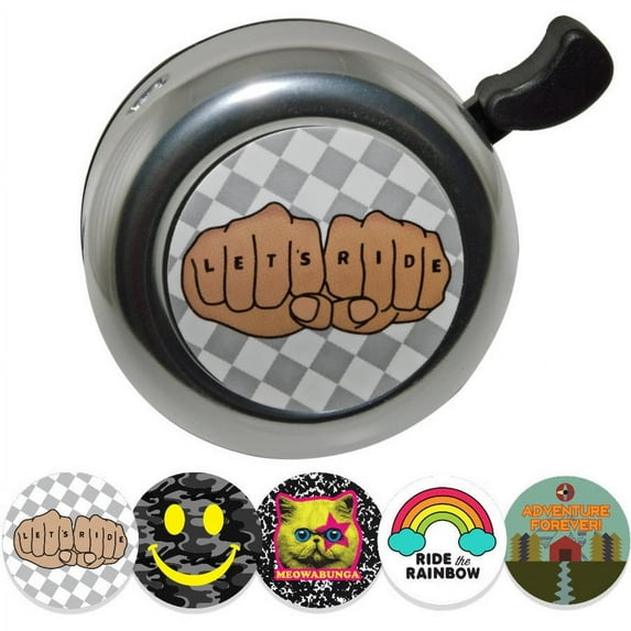 Raskullz Bicycle Bell with 5 Sticker Pack