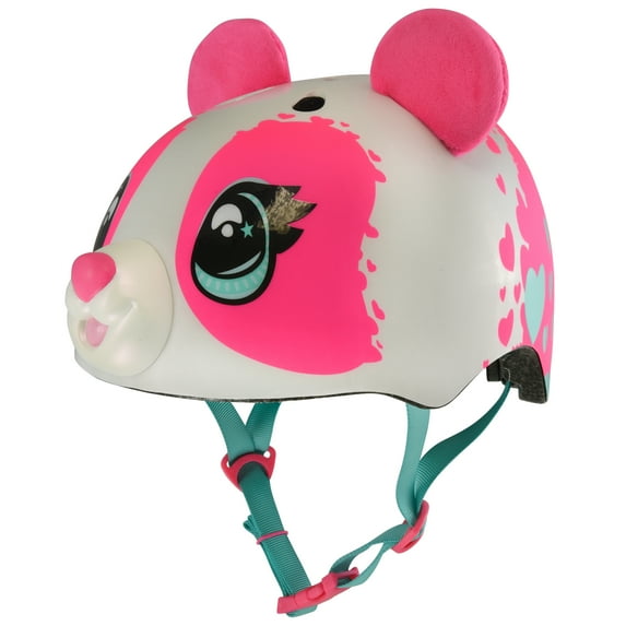 Raskullz Plush Pink Bike Helmet, Toddler 3+ (48-52cm)