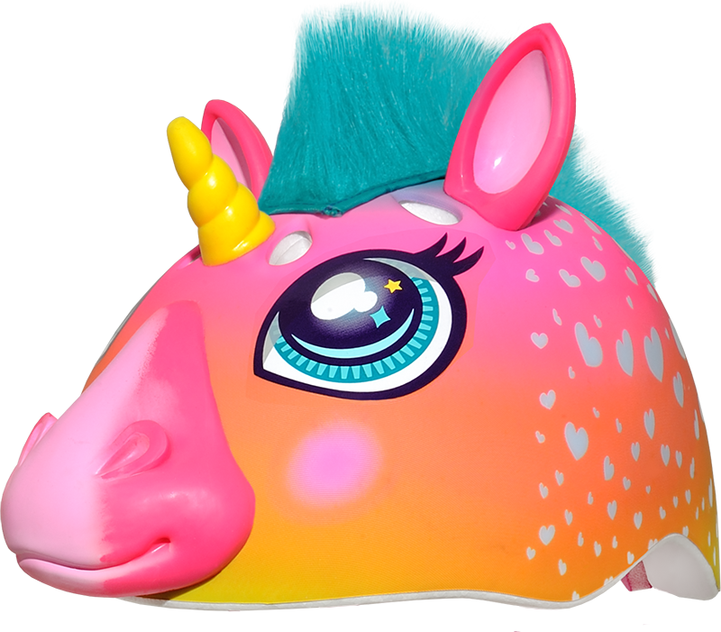 Raskullz Super Rainbow Unicorn Hair Helmet, Child 5+ (50-54cm)
