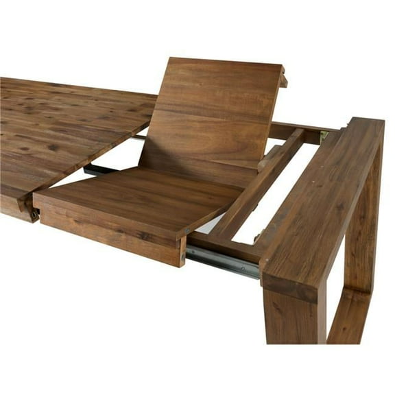 Rasmus 5pc Dining Set - Table & 4 Side Chairs, Chestnut Wire-Brush