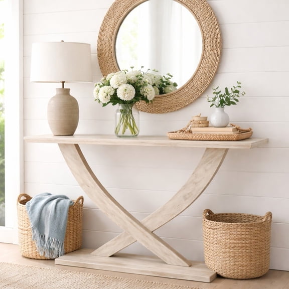 Rasmus Console Table - Sawgrass Finish