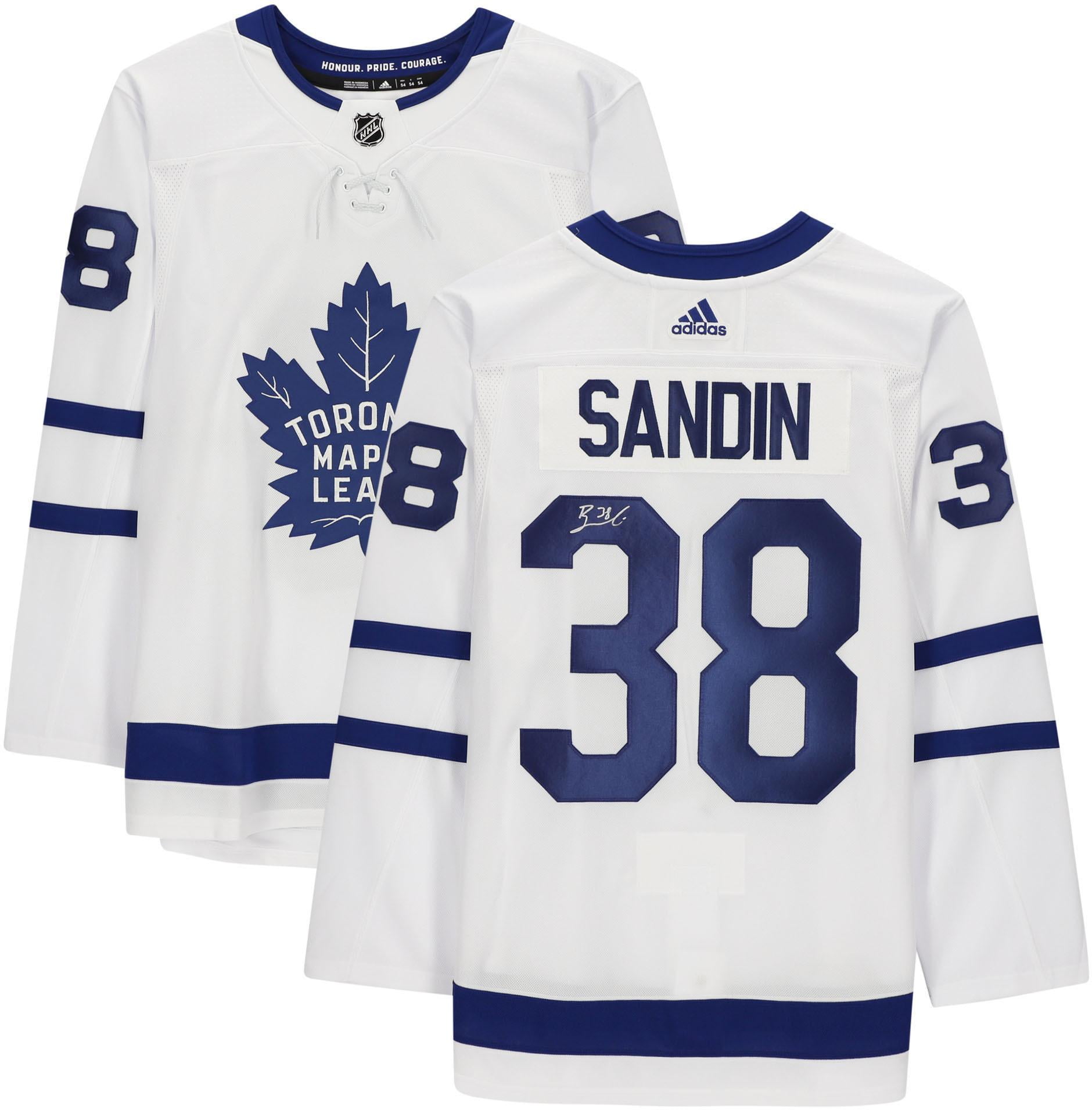Rasmus Sandin Toronto Maple Leafs Autographed White Adidas