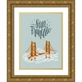 thumbnail image 1 of Rasmussen, Emily 15x18 Gold Ornate Wood Framed with Double Matting Museum Art Print Titled - San Francisco Travel, 1 of 4