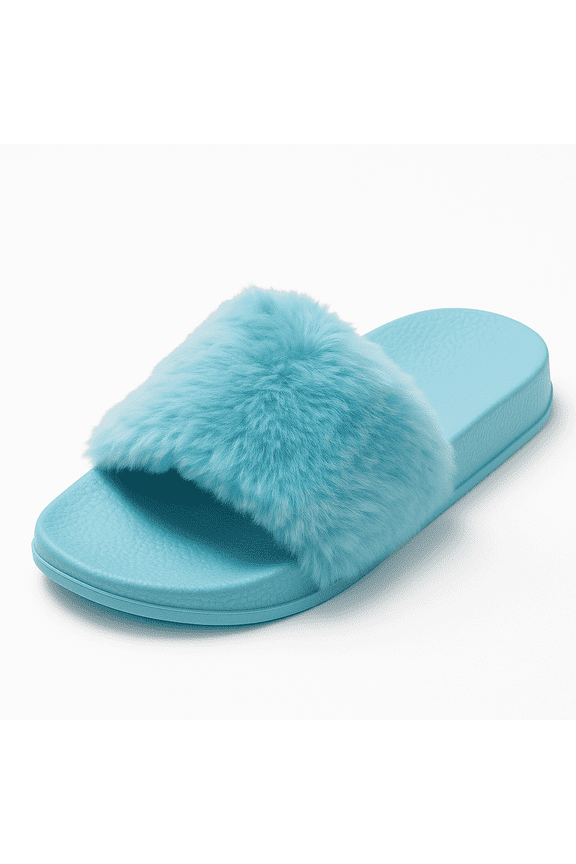 Women's Faux -fur Slide Sandals