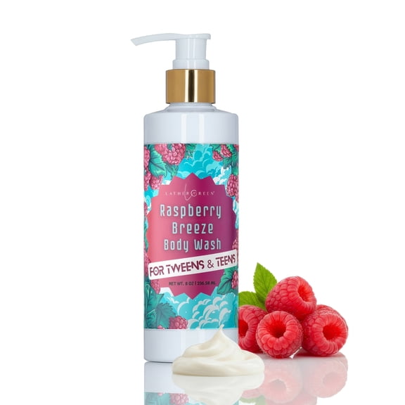 Raspberry Breeze Body Wash & Shower Gel for Tweens and Teens