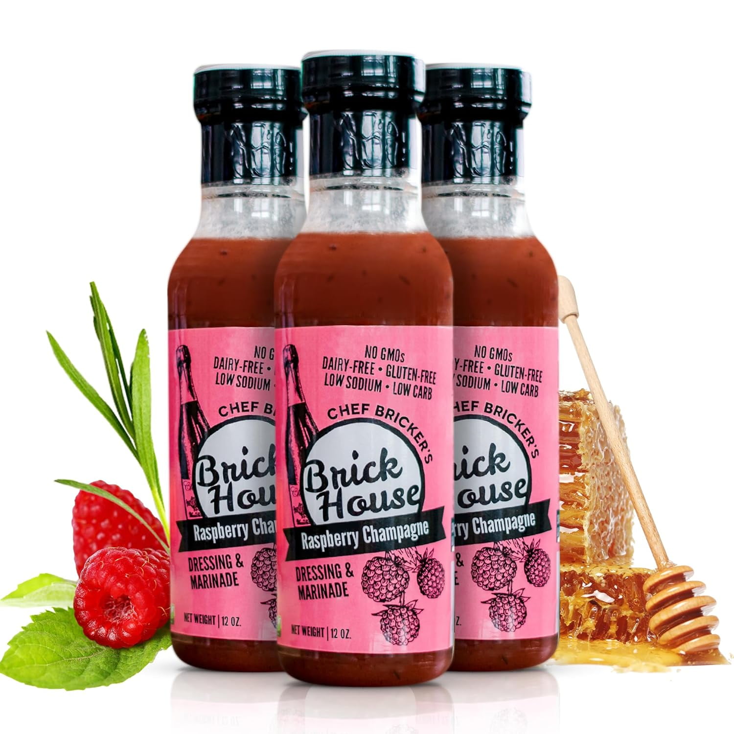 Raspberry Champagne Salad Dressing, KetoFriendly Raspberry Vinaigrette