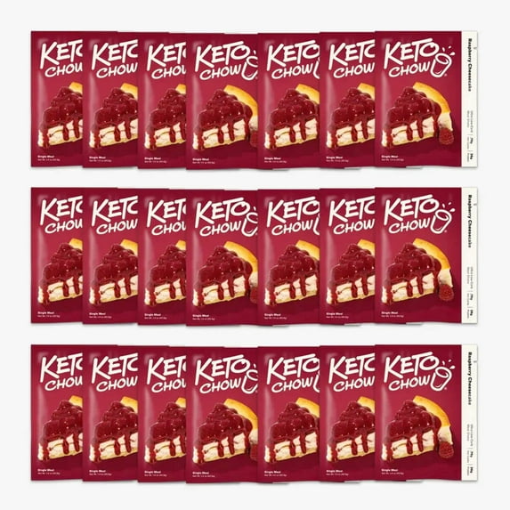 Raspberry Cheesecake Keto Chow Go Pack 21 singles