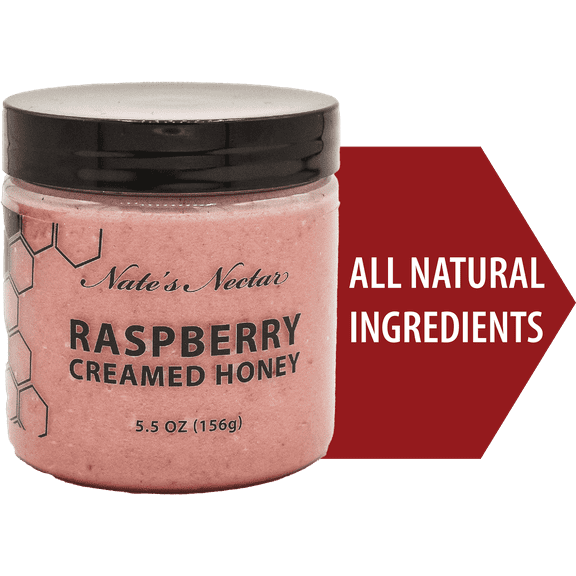 Raspberry Creamed Honey, Nate's Nectar, 5.5 oz