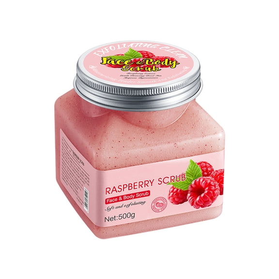 Raspberry Exfoliating Body Scrub For Dead Skin Removal 500G