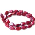 thumbnail image 1 of Raspberry FW Teardrop Coin Pearl Strand 108892, 1 of 3