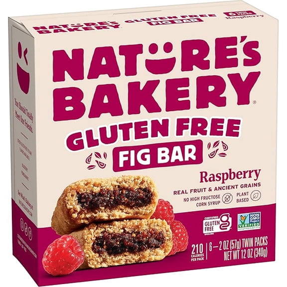 Raspberry Fig Bar, 6 Count, 2 Ounce