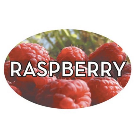 Raspberry Food Store Labels 1.25" x 2" 500 each per roll Great Quality Stickers Decals