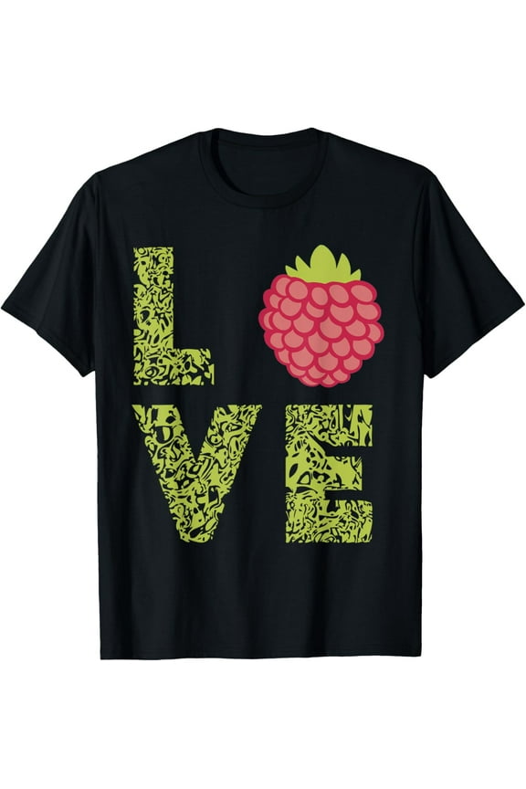 Raspberry Fruit Raspberries Leopard Love Raspberry T-Shirt