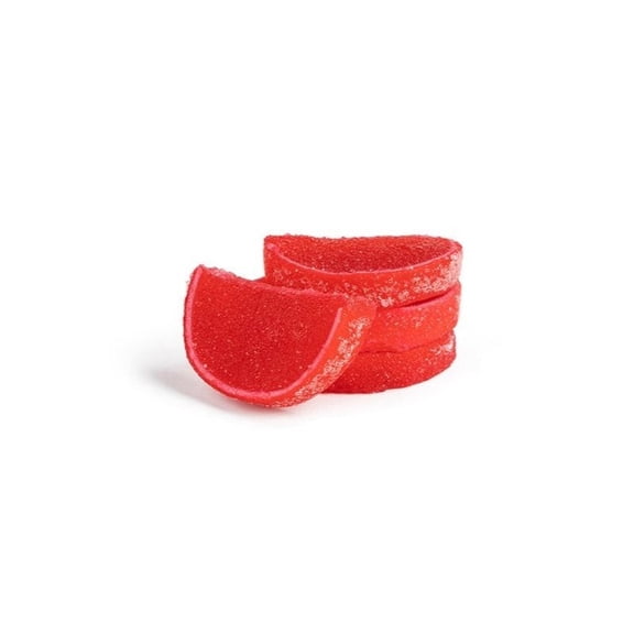 Raspberry Fruit Slices Candy, Soft Chewy Sugar-Coated Jelly Candy, 8 oz