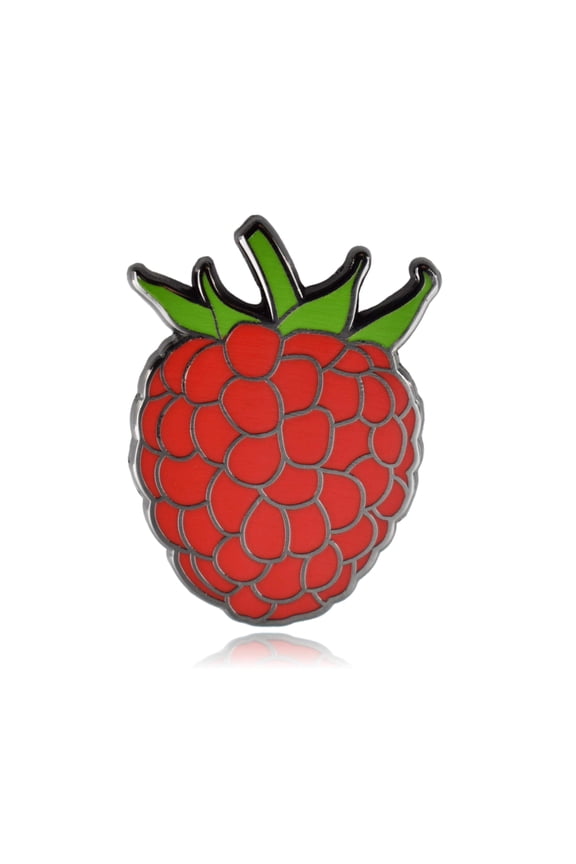 Raspberry Hard Enamel Lapel Pin | Clayton Jewelry Labs