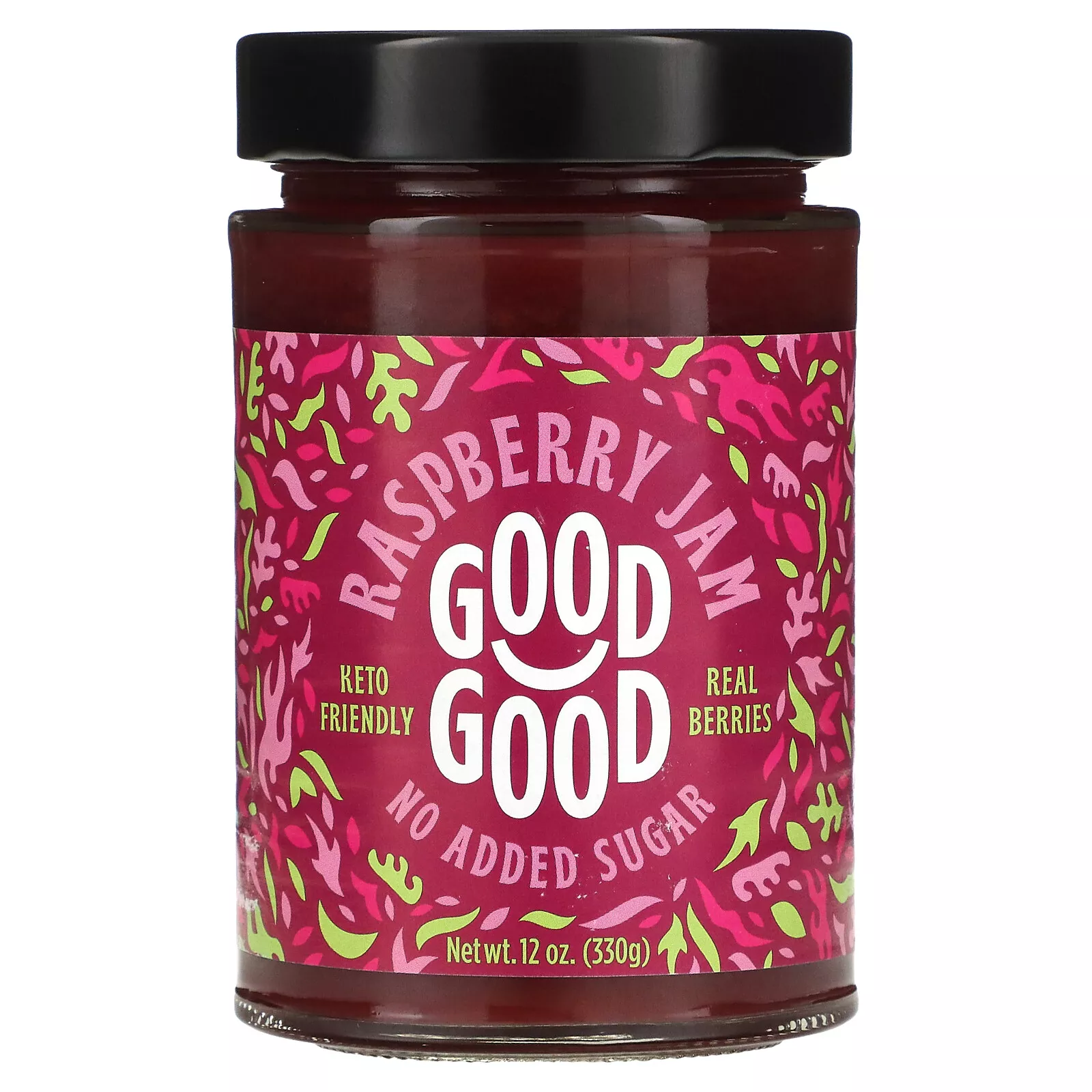 Raspberry Jam 12 oz (330g)  Sweet & Tangy Fruit Spread, Perfect for Toast & More