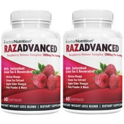 Raspberry Ketones Weight Loss Complex Two Bottle Pack 60 Count 1200mg Per Serving All Natural Super Antioxidants