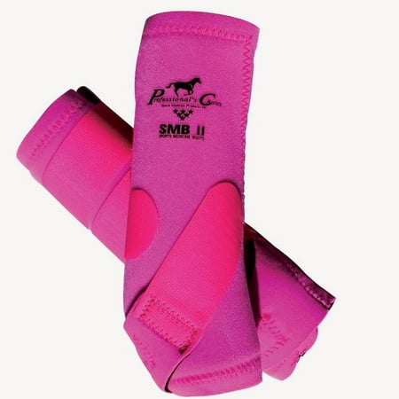 Professional's Choice SMBII Sports Medicine Boots - Neoprene Horse Boots with UltraShock Lining & 360-Degree Protection Raspberry / Medium