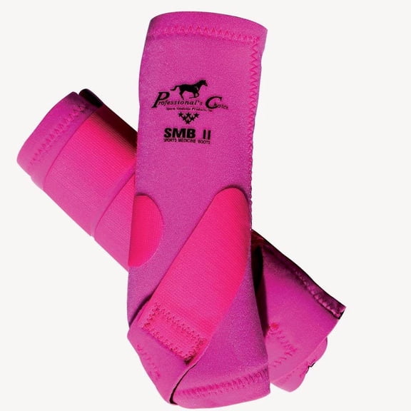 Professional's Choice SMBII Sports Medicine Boots - Neoprene Horse Boots with UltraShock Lining & 360-Degree Protection Raspberry / Medium