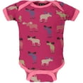 thumbnail image 1 of Raspberry Moose All-Over Baby One Piece - 18 month, 1 of 1