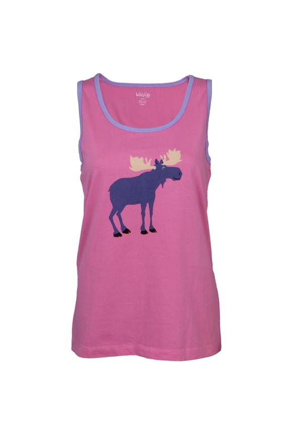Raspberry Moose Women's Pajama Tank Top - Small