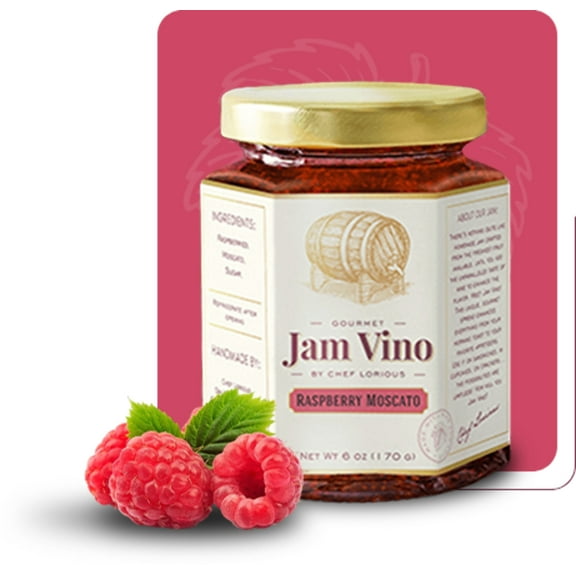 Raspberry Moscato Wine-Infused Jam