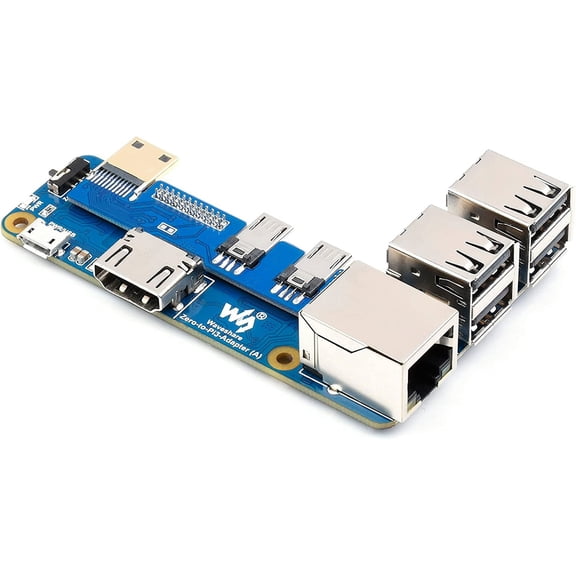 Raspberry Pi to 3/3+ Adapter, Connect Raspberry Pi//2 to Replace Raspberry Pi 3/3+, Compatible with 3/3+ Hats, Supports 1-45 Ethernet Port, 10/100 Adaptive