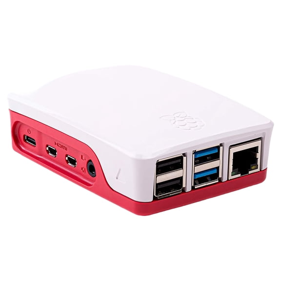 Raspberry Pi 4 Case - Red and White