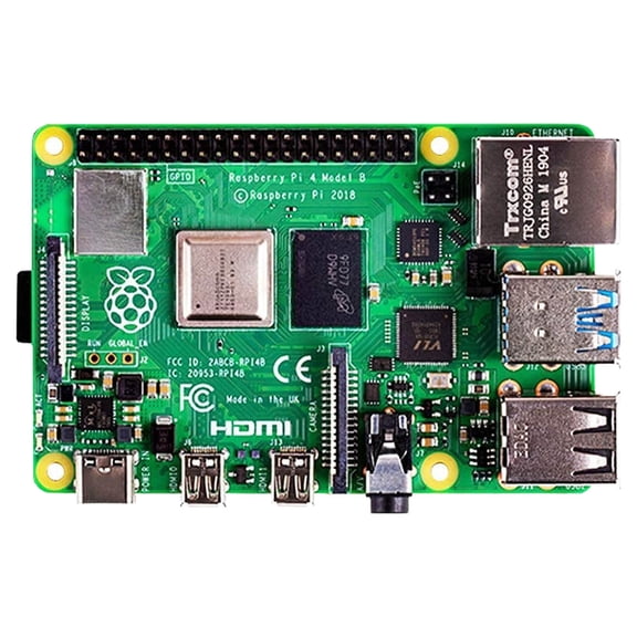Raspberry Pi 4 Model B - Single-board computer - Broadcom BCM2711 / 1.5 GHz - RAM 8 GB - 802.11a/b/g/n/ac, Bluetooth 5.0