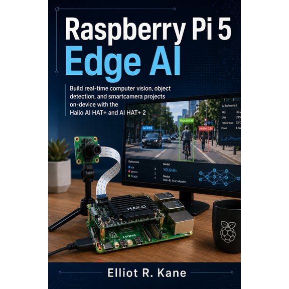 Raspberry Pi 5 Edge AI: Build real-time computer vision, object detection, and smartcamera projects on-device with the H, (Paperback)