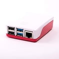 thumbnail image 1 of Raspberry Pi Pi 4 Case - Red/White, RPI4-CASE-RW, 1 of 6
