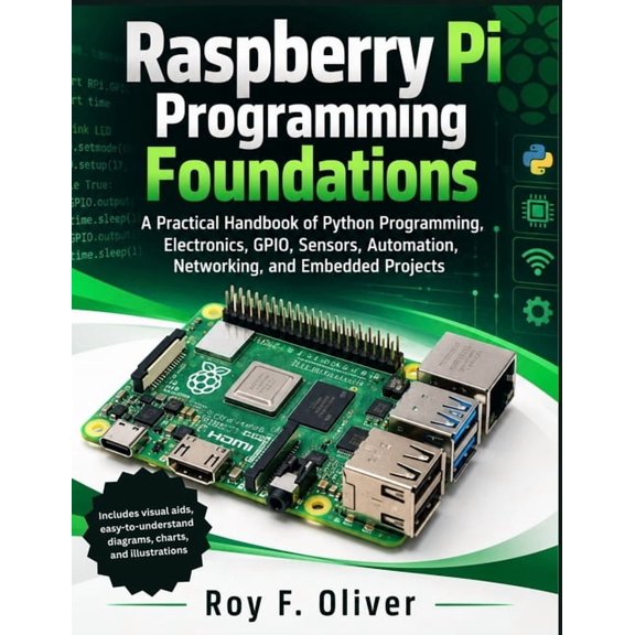 In-Depth Programming Raspberry Pi Programming Foundations: A Practical Handbook of Python Programming, Electronics, GPIO, Sensors, Automation, (Paperback)