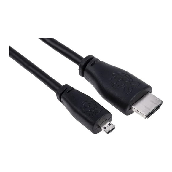 Raspberry Pi SC0532 Micro-HDMI to HDMI Cable Long 2M - Black