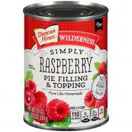 Duncan Hines Wilderness Simply Raspberry Pie Filling and Topping 21oz (Pack of 32)