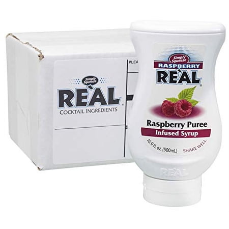 Raspberry Rel, Raspberry Puree Infused Syrup, 16.9 FL OZ Squeezable Bottle (Pack of 1)