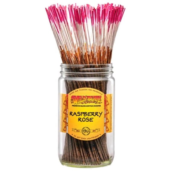 Unique Oils Raspberry Rose Incense Sticks (pack of 10)
