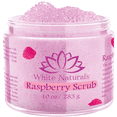 thumbnail image 1 of Organic Raspberry Scrub, Natural Exfoliating Salt Body & Face Scrub, Pure Exfoliator Helps with Moisturizing Skin, Cellulite, Dead Skin Cells, Deep Cleansing, Moisturizes 10 oz, 1 of 7